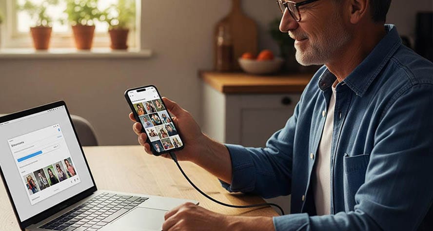 Foto’s van smartphone naar laptop overzetten: zo doe je dat